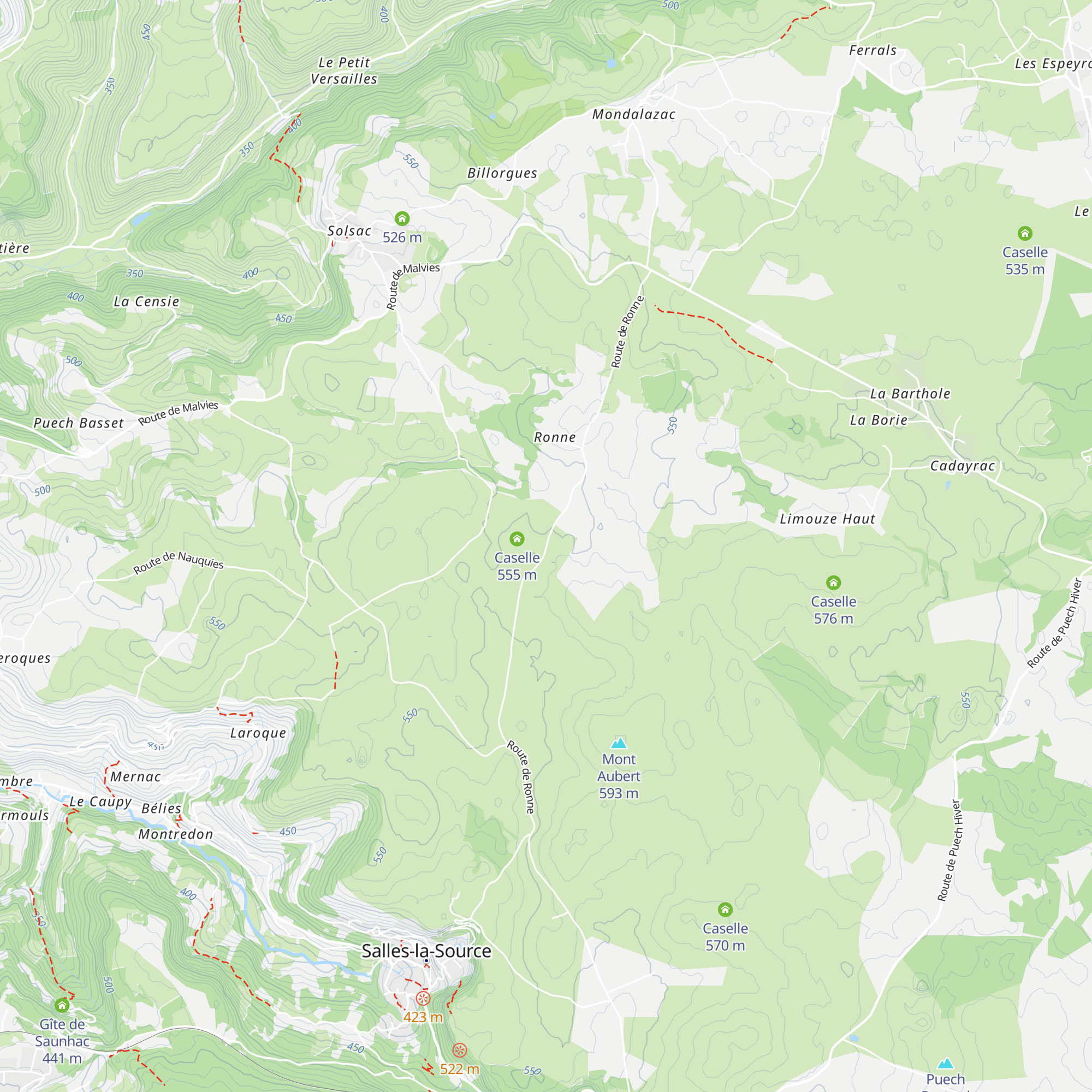 Caselle map