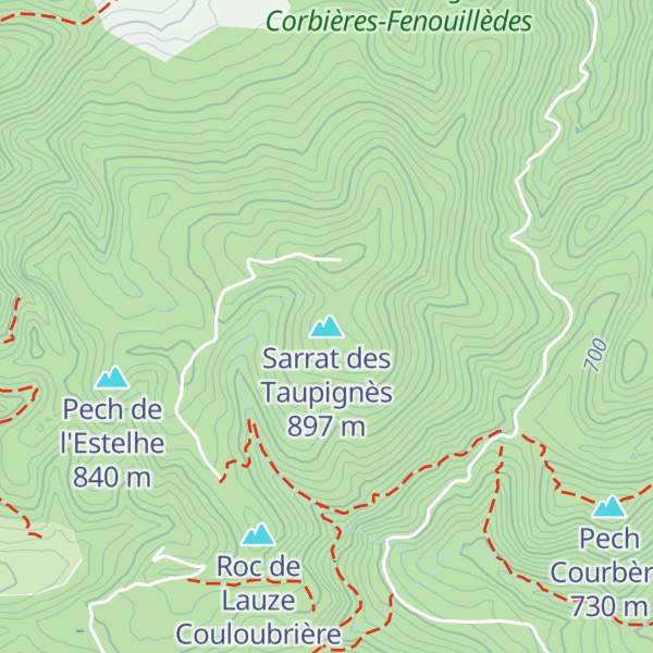 Map of Sarrat des Taupignès