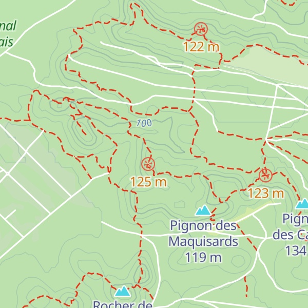 Map of Platière des Marchais