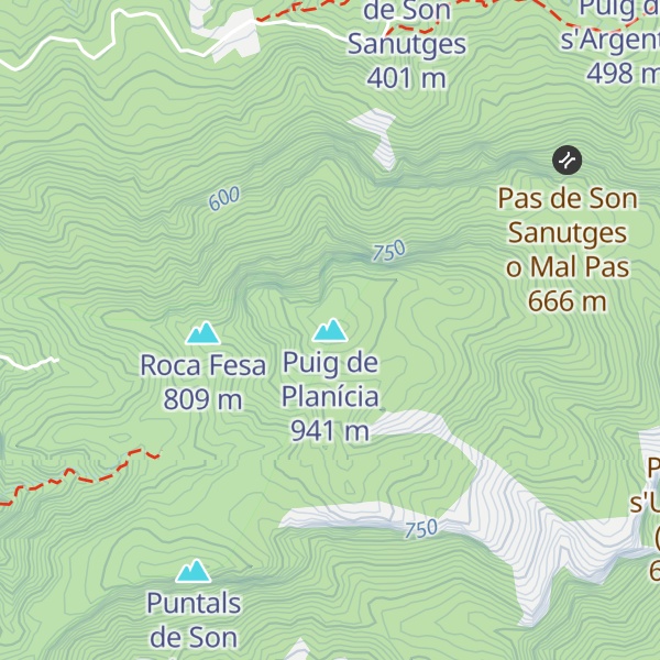 Map of Puig de Planícia