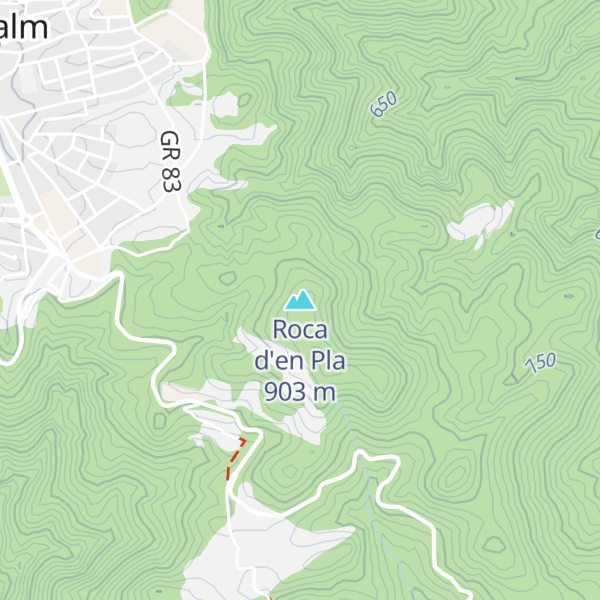 Map of Roca d'en Pla