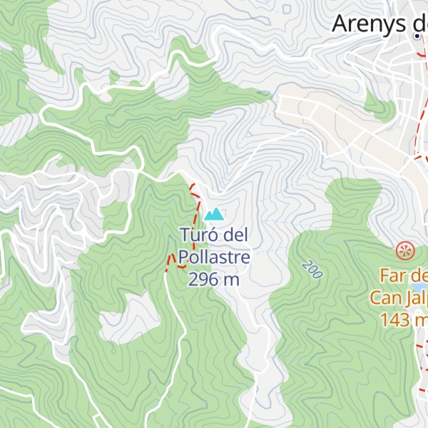Map of Turó del Pollastre