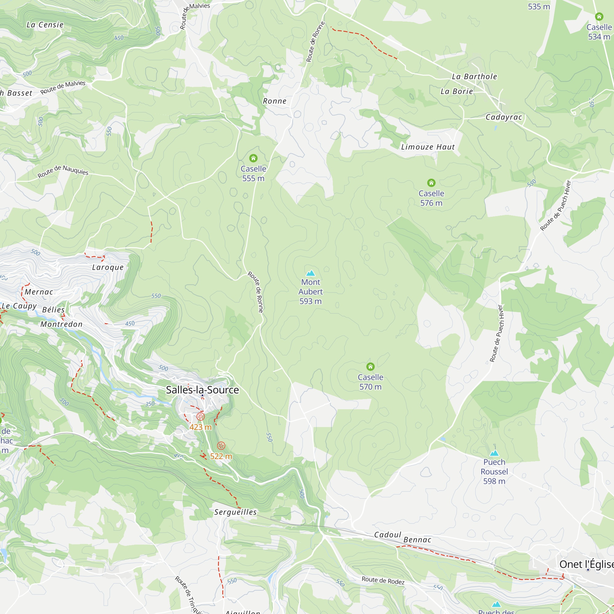 Caselle map