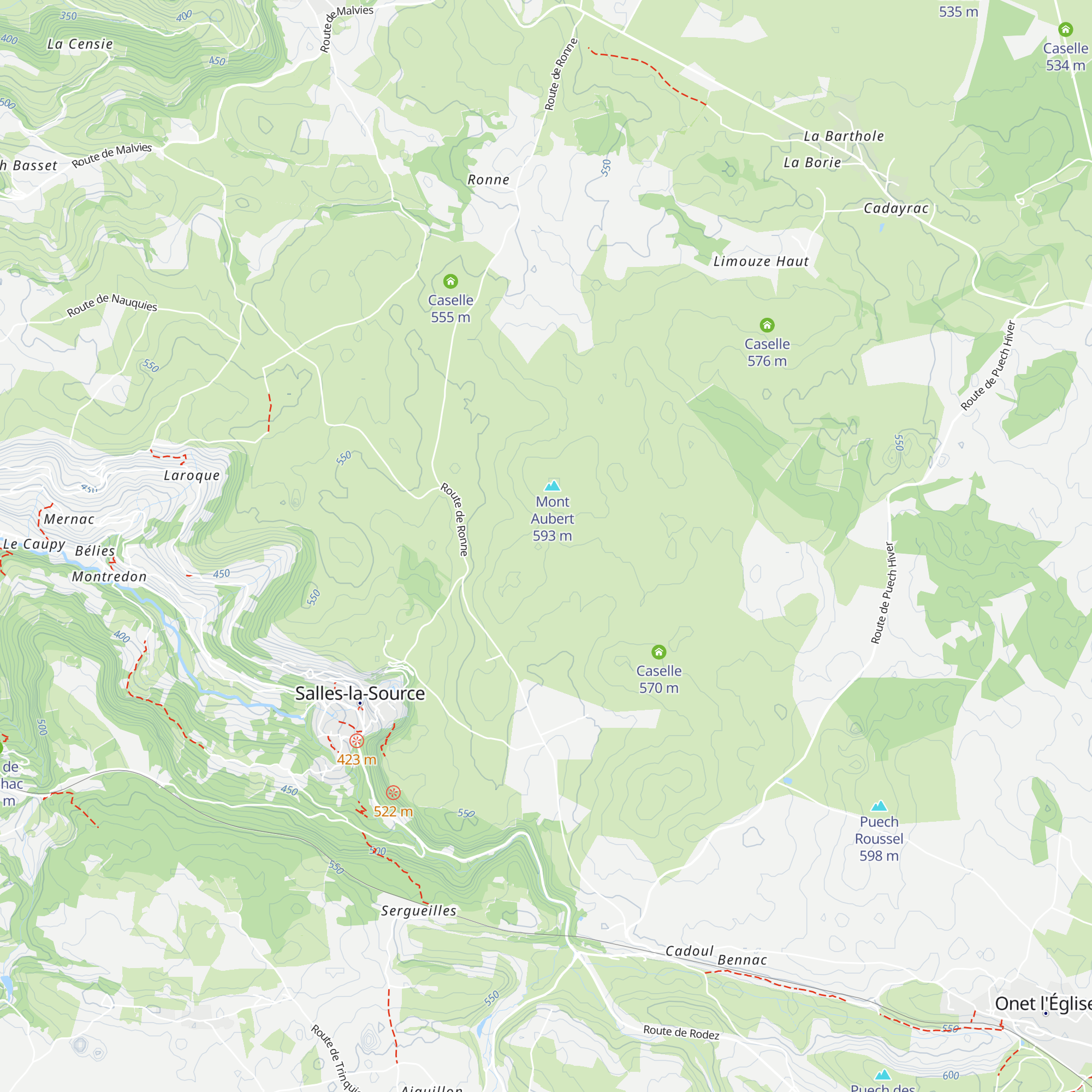 Caselle map