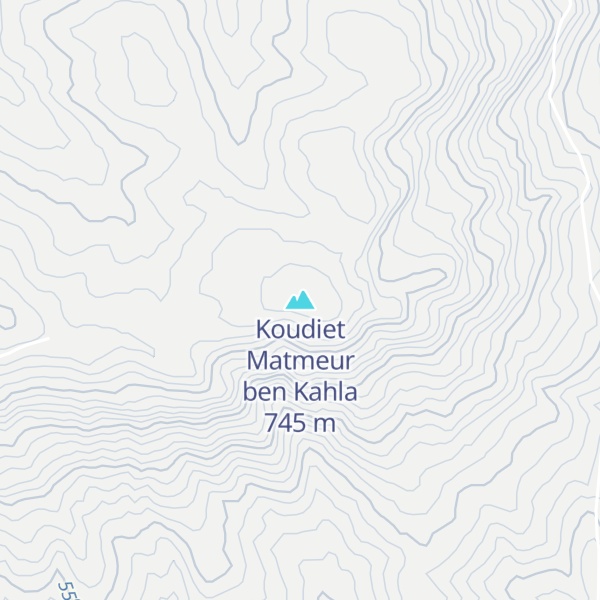 Map of Koudiet Matmeur ben Kahla