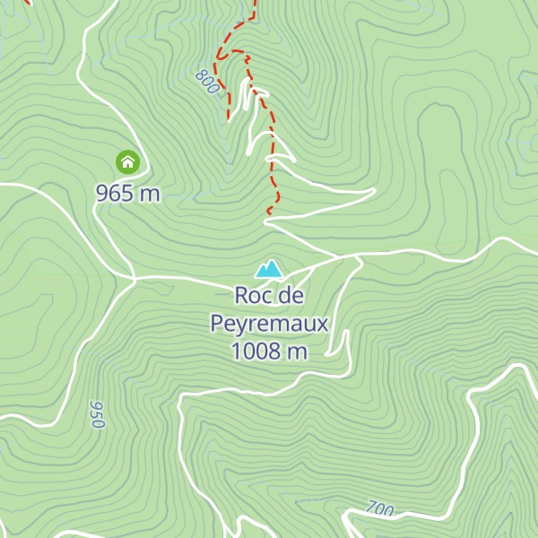 Map of Roc de Peyremaux