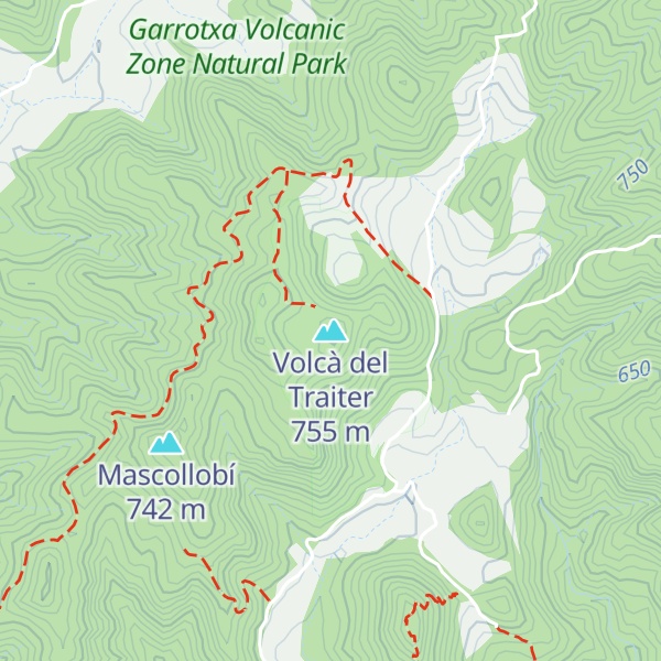 Map of Volcà del Traiter