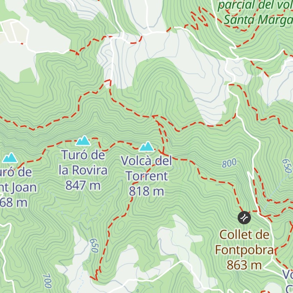 Map of Volcà del Torrent