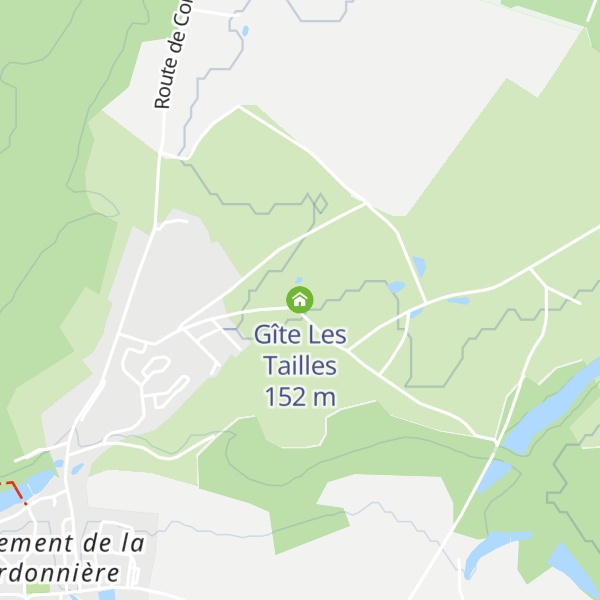 Map of Gîte Les Tailles