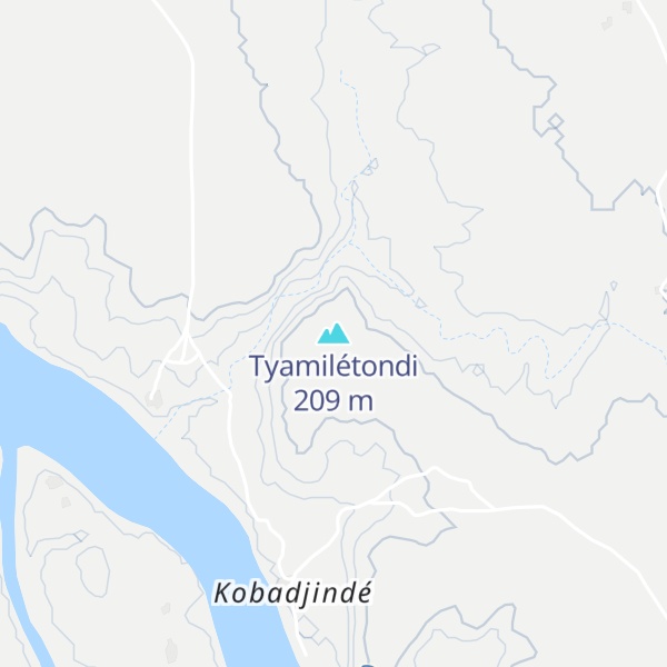 Map of Tyamilétondi