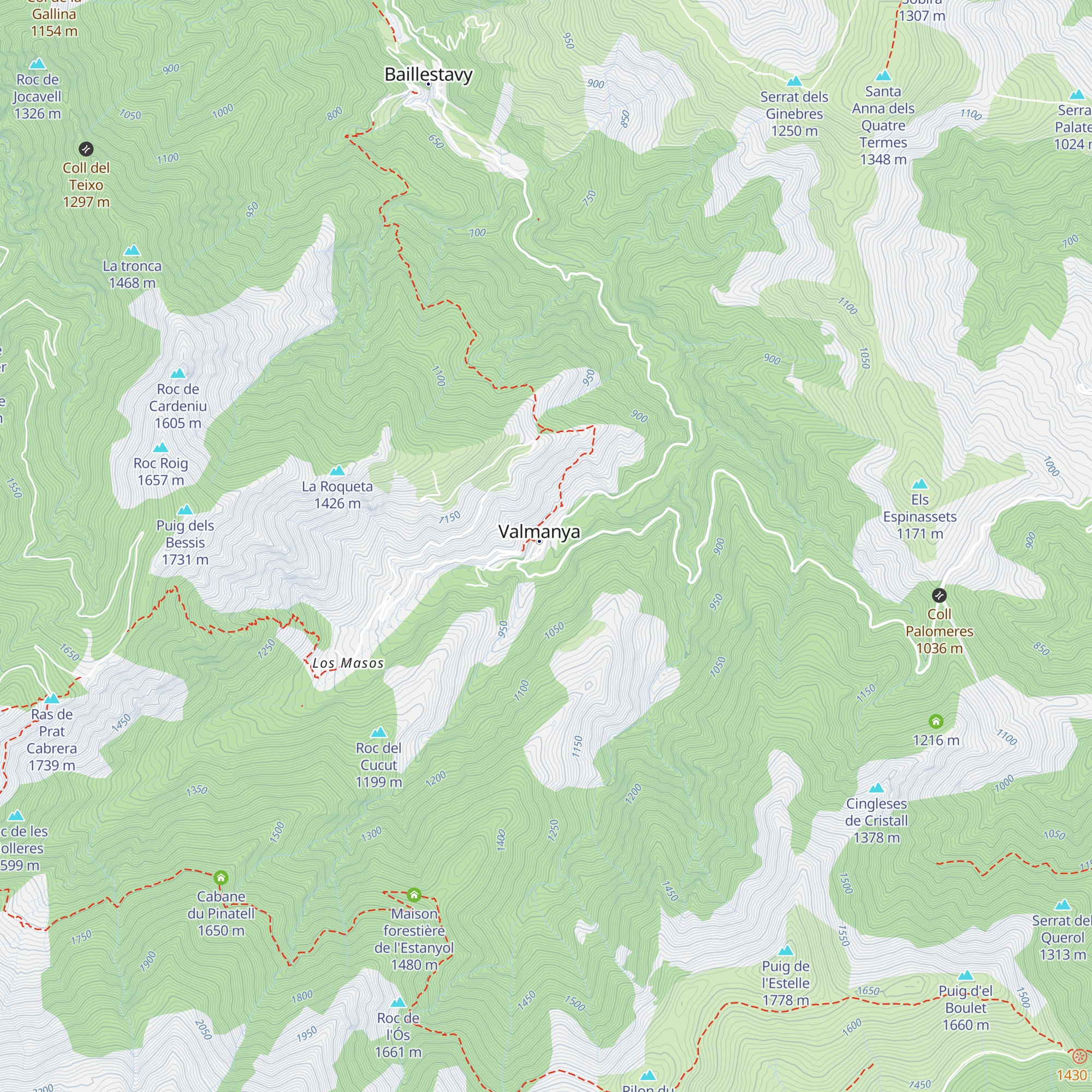 Gîte de la Farga map