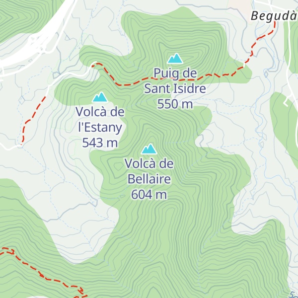 Map of Volcà de Bellaire