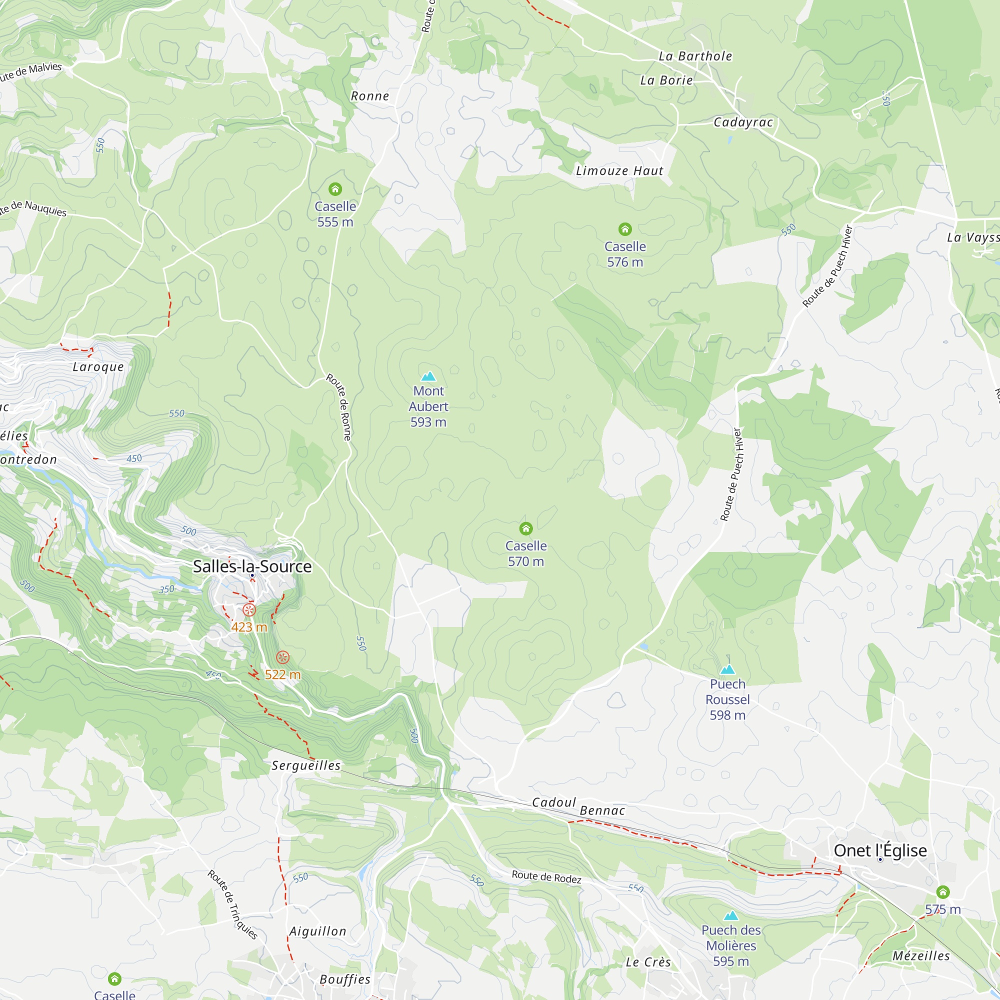 Caselle map