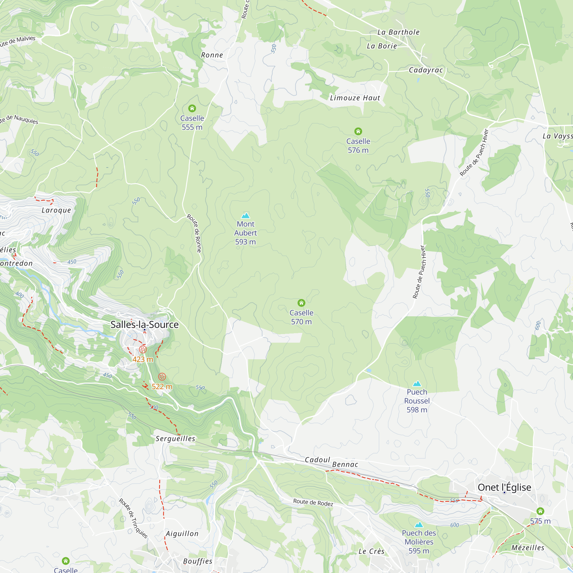 Caselle map