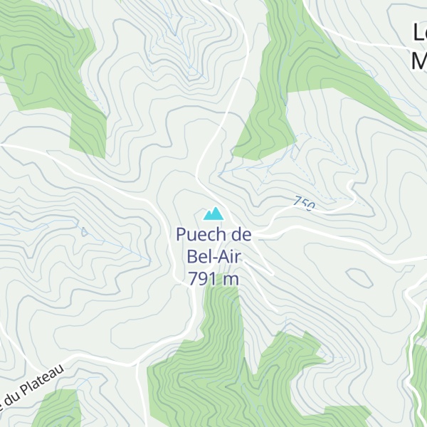 Map of Puech de Bel-Air