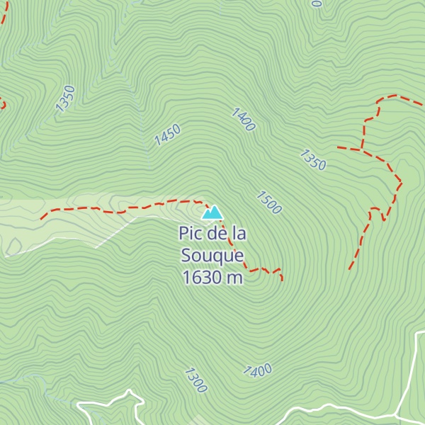 Map of Pic de la Souque