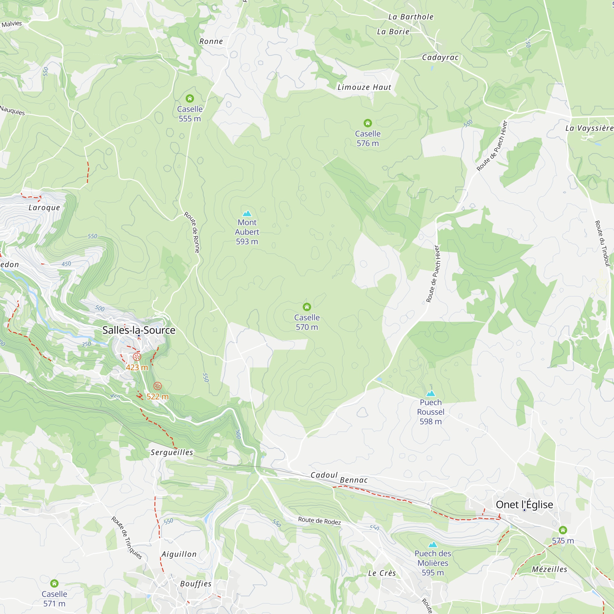 Caselle map