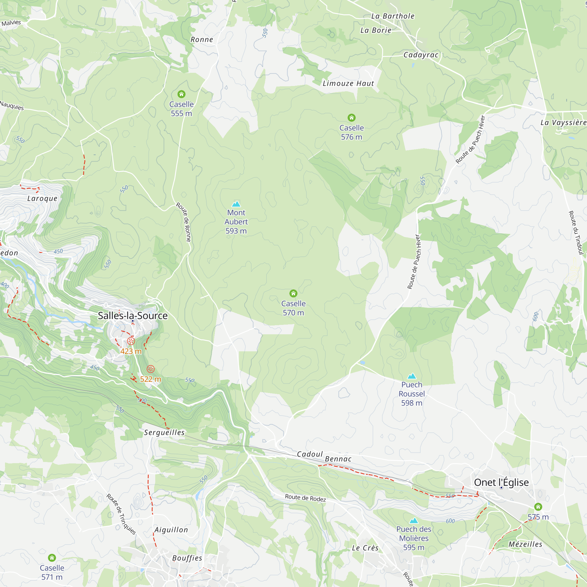 Caselle map