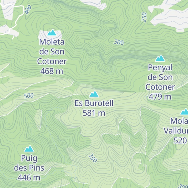 Map of Es Burotell