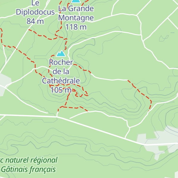 Map of Rocher Cailleau