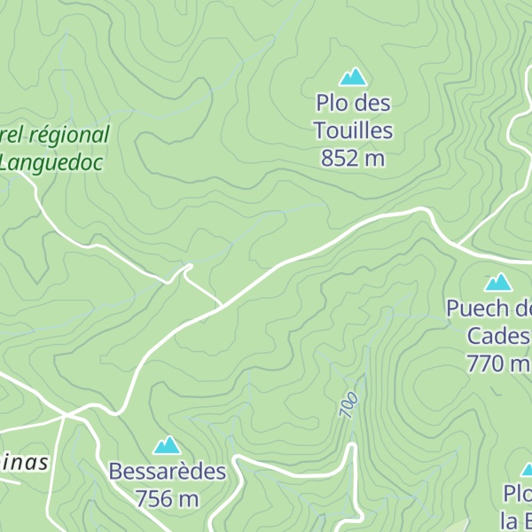 Map of Puech Usclat