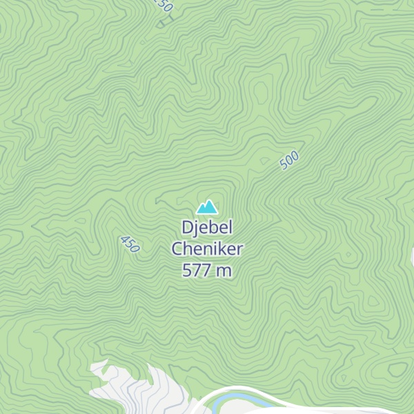 Map of Djebel Cheniker