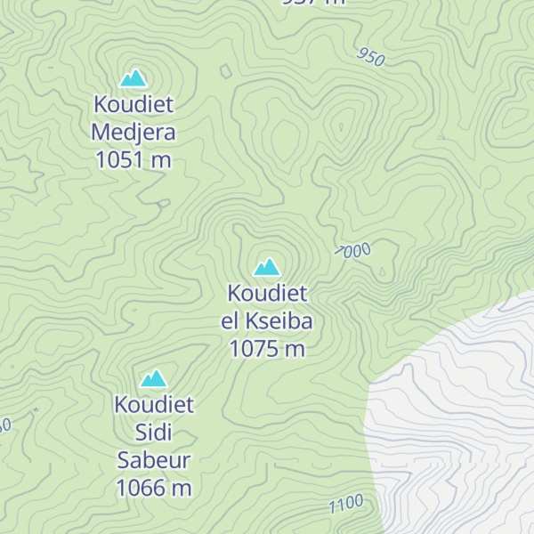 Map of Koudiet el Kseiba