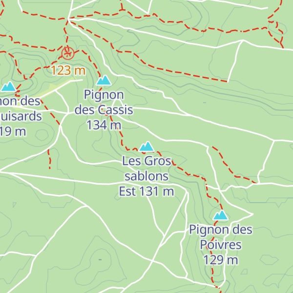 Map of Les Gros sablons Est