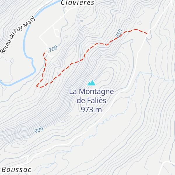 Map of Puy Chaut