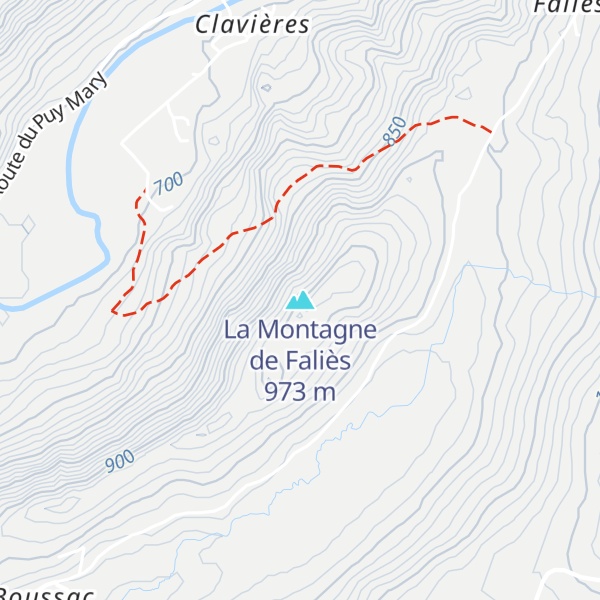 Map of La Montagne de Faliès