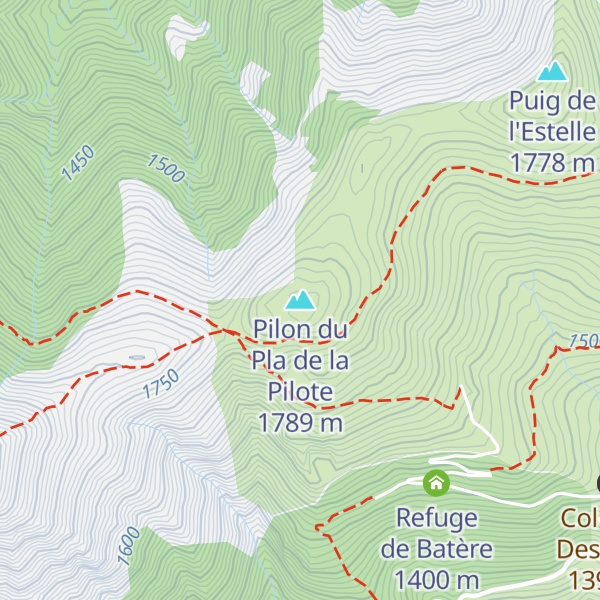 Map of Pilon du Pla de la Pilote