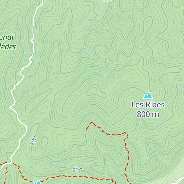 Map of Roc de Matefagine