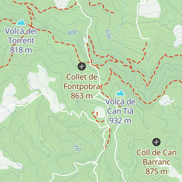 Map of Volcà de la Tuta
