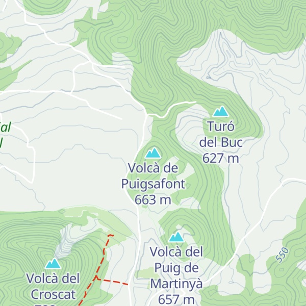 Map of Volcà de Puigsafont