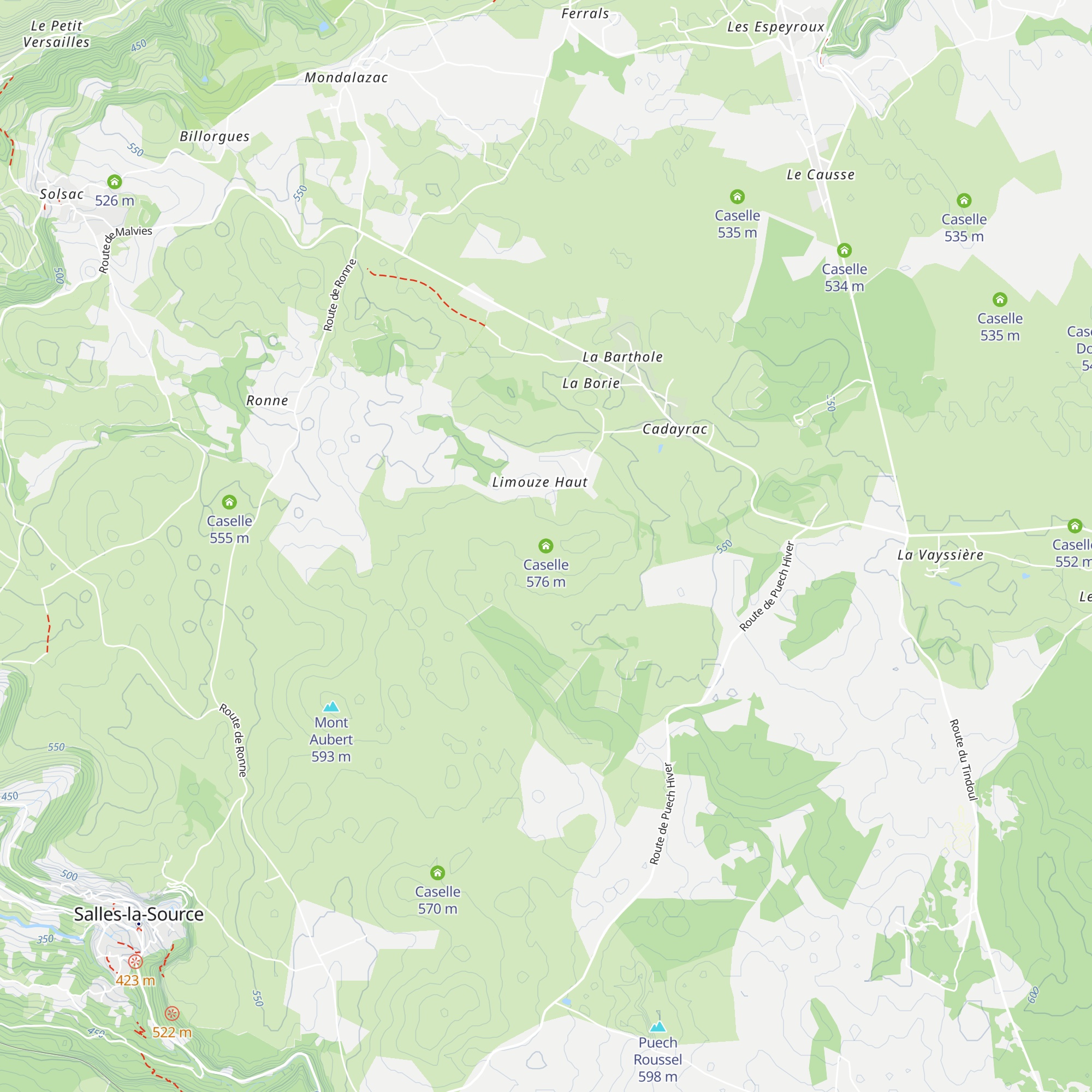 Caselle map