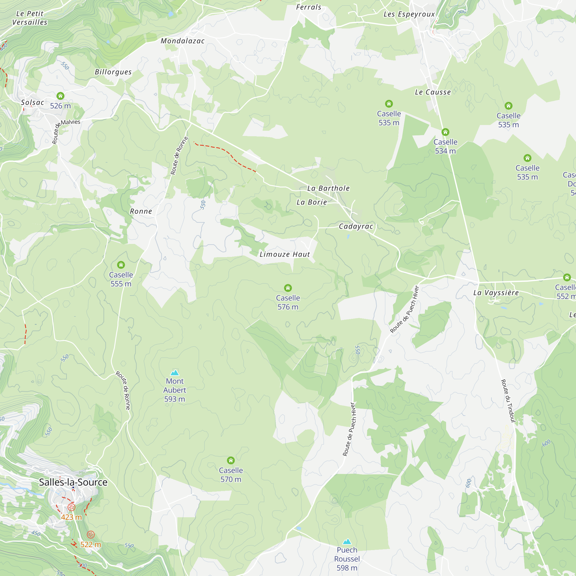 Caselle map
