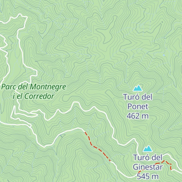 Map of Puig de la Corona