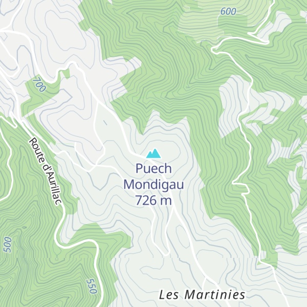 Map of Puech Mondigau