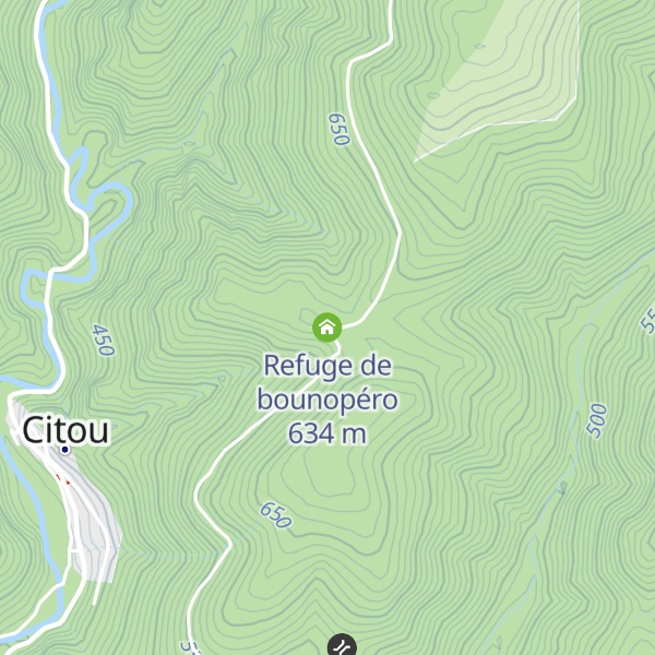 Map of Refuge de bounopéro