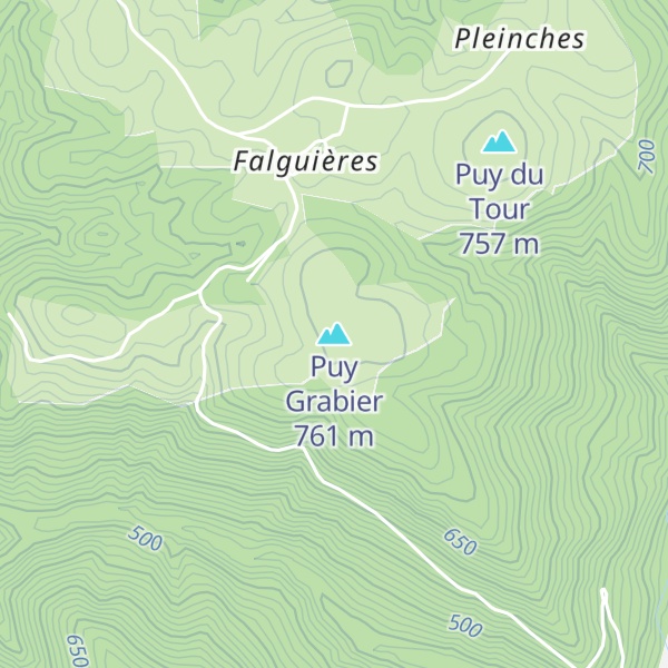 Map of Puy Grabier