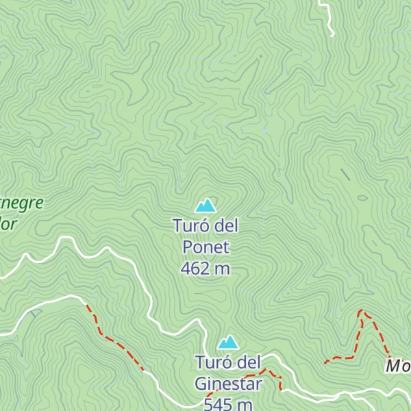 Map of Turó del Ponet