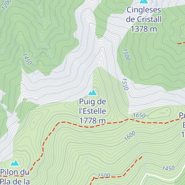 Map of Puig de l'Estelle