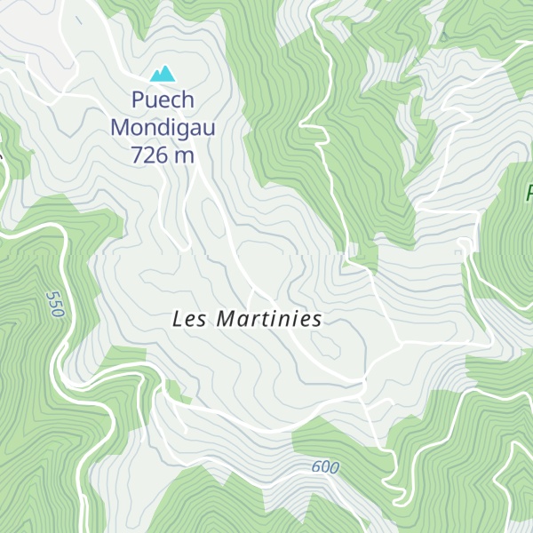 Map of Puech Ras