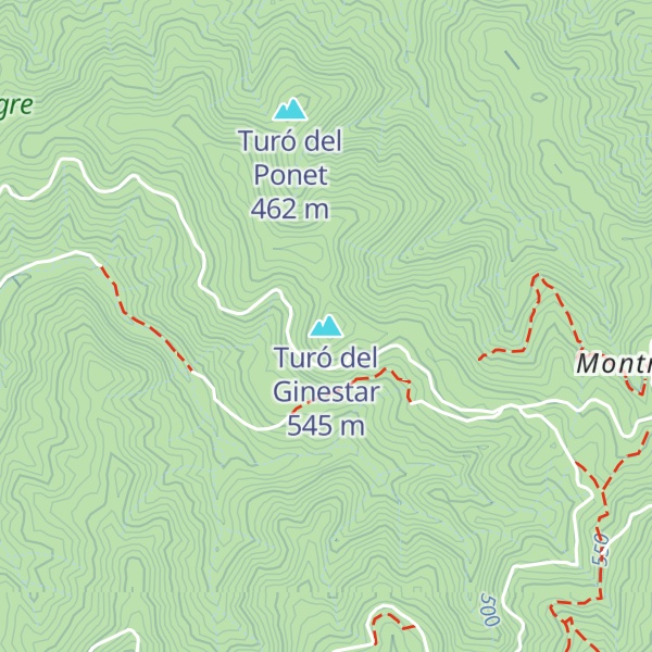 Map of Turó del Ginestar
