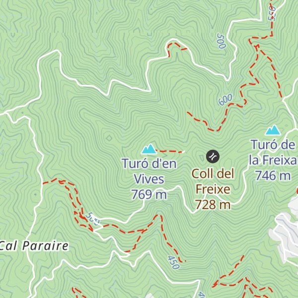 Map of Turó d'en Vives