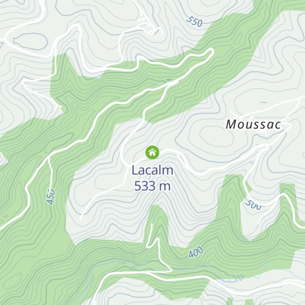 Map of Lacalm