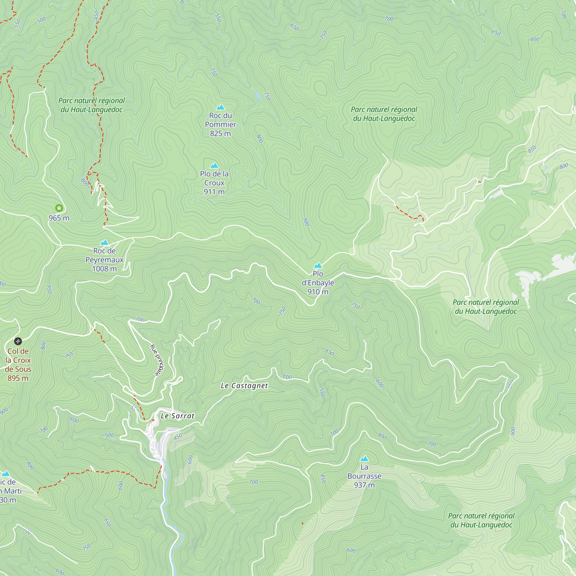 Cabane de Mourière map