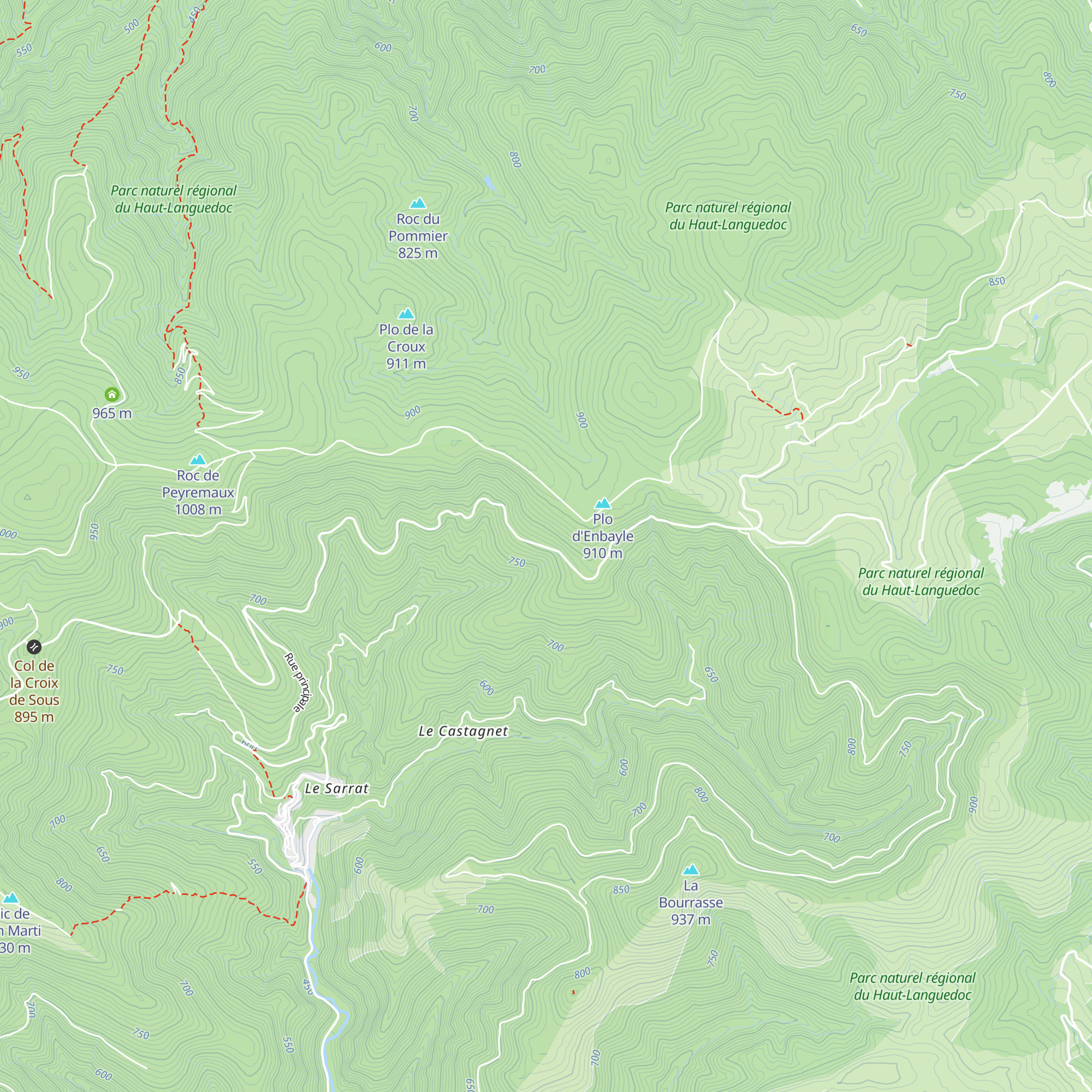 Cabane de Mourière map