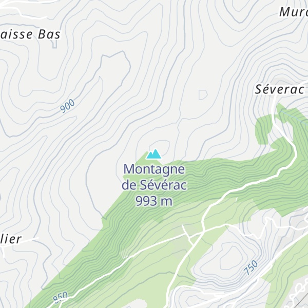 Map of Montagne de Sévérac