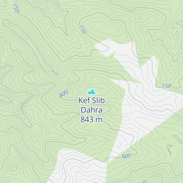Map of Kef Slib Dahra